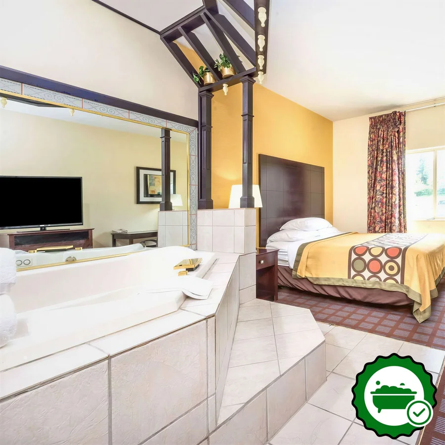 Super 8 by Wyndham Bloomington - Verified Jacuzzi In-Room