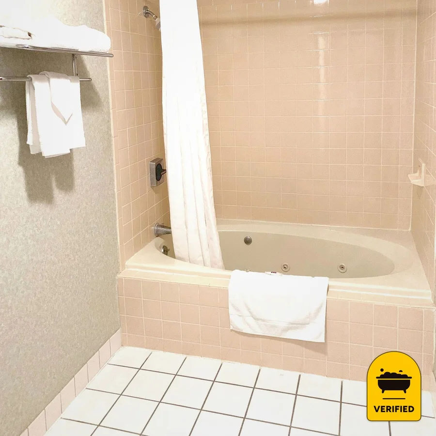 Motel 6 Cortland Mcgraw, NY: the King Spa Bath Room in McGraw, NY