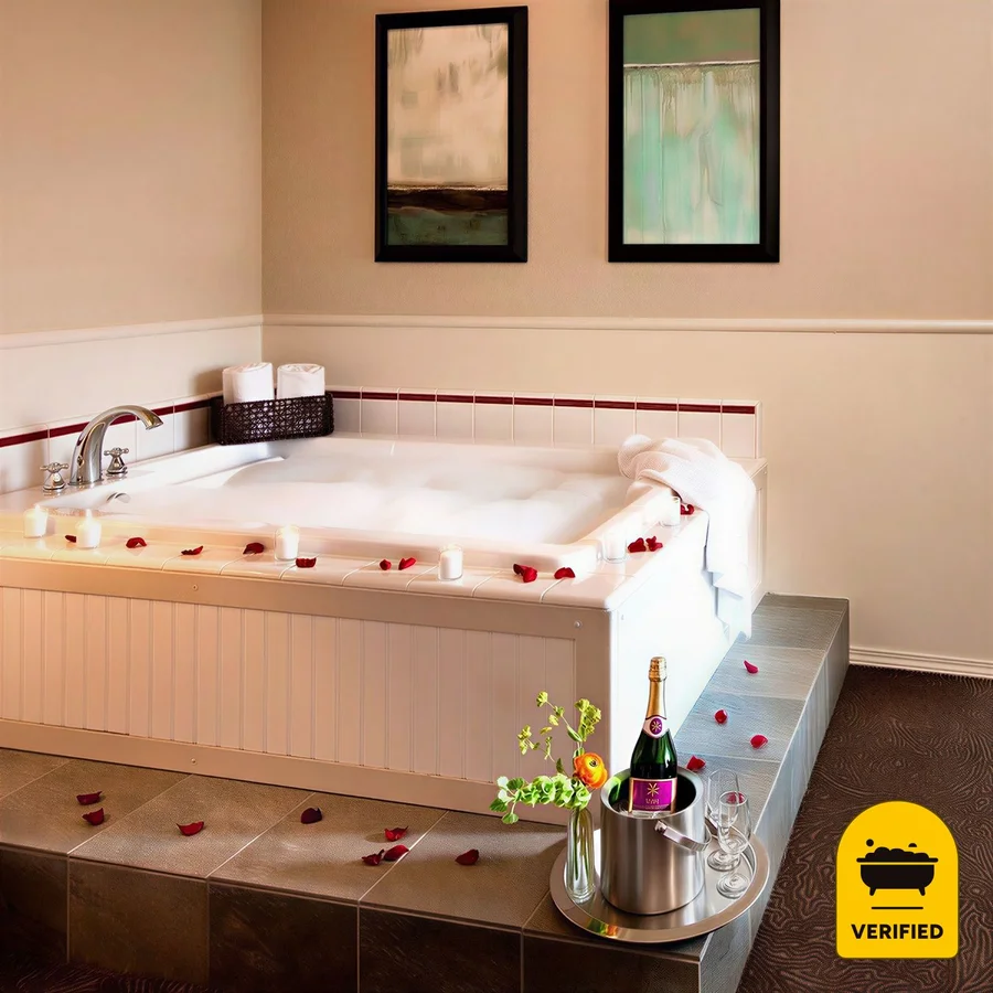 Cambria Landing Inn & Suites: the Ocean View Whirlpool Suite in Cambria, CA