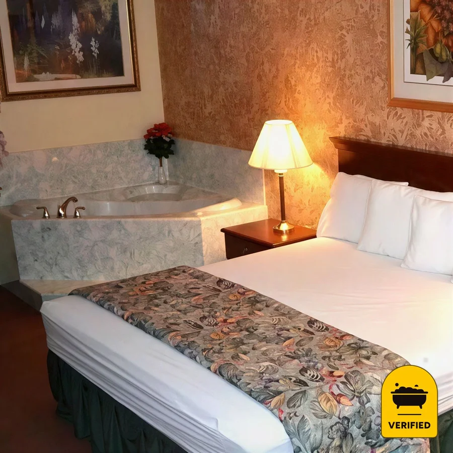 Executive Inn & Suites: the Leisure King Spa Suite in Magnolia, TX