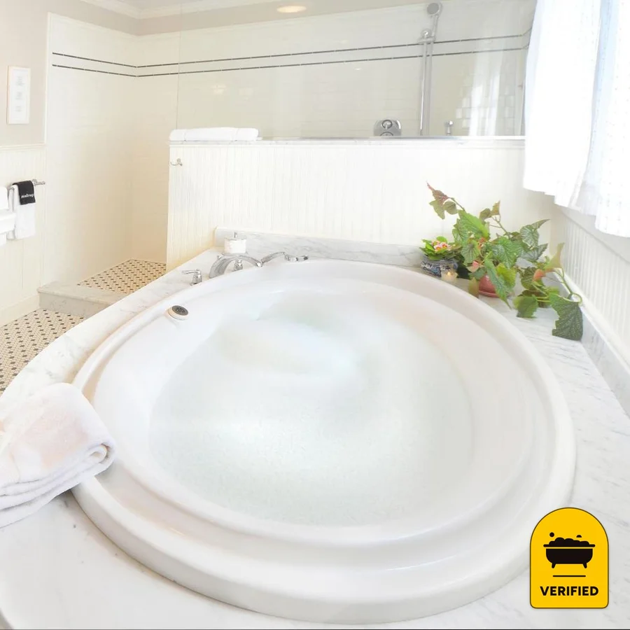 The Springwater Bed & Breakfast: the State Seal Spring Room in Saratoga Springs, NY