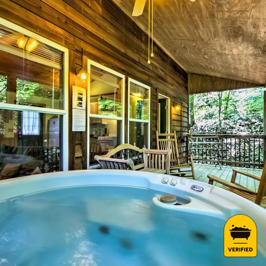Nantahala Cabins, the water at Bryson City