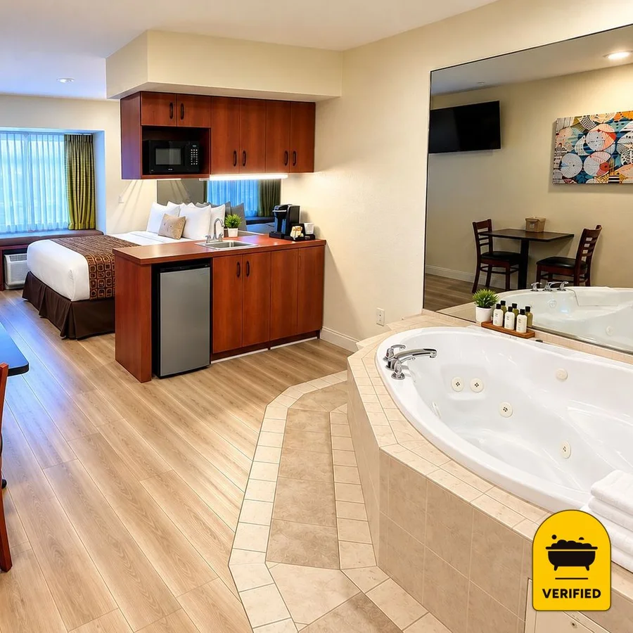 Microtel Inn & Suites By Wyndham Dover: the Luxury Queen Jetted Tub Suite in Dover, NH