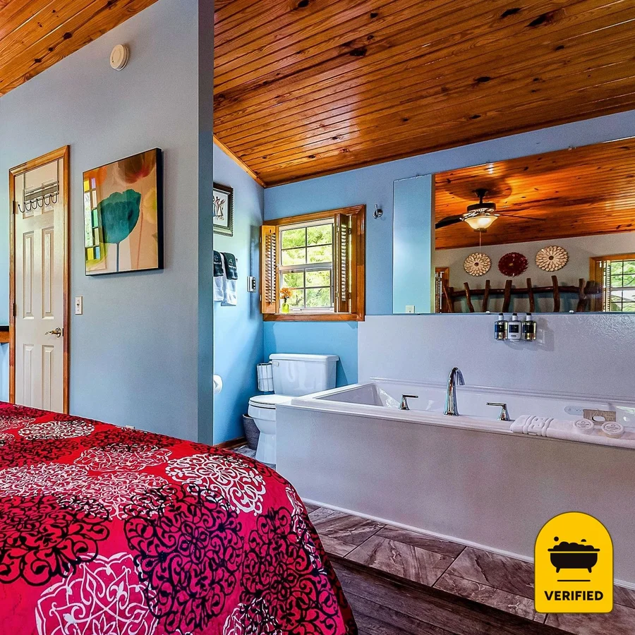 The Woods Cabins — the water at Eureka Springs