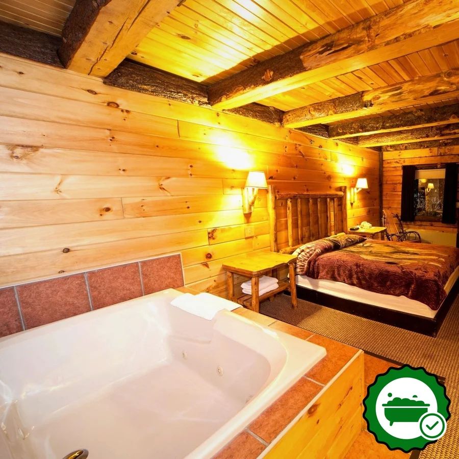 Log Cabin Lodge and Suites - Verified Jacuzzi In-Room